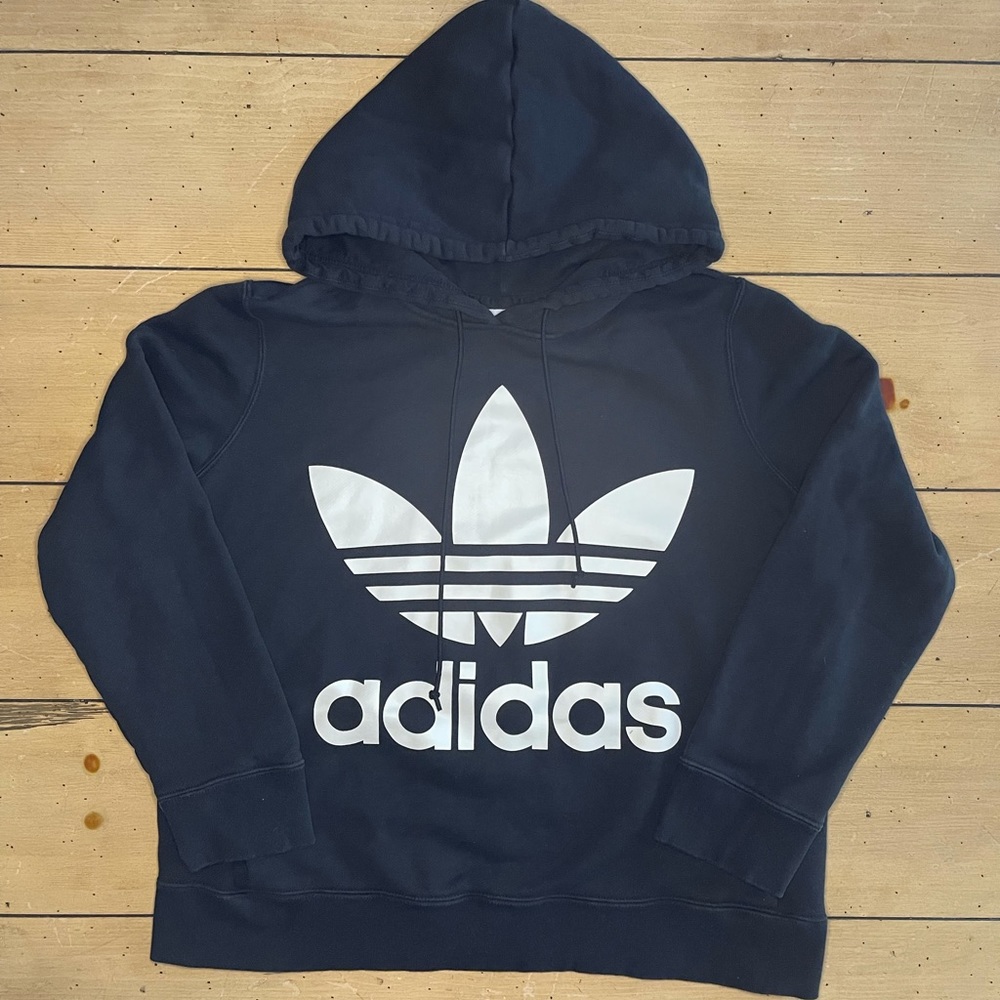 Adidas Logo Hoodie Black